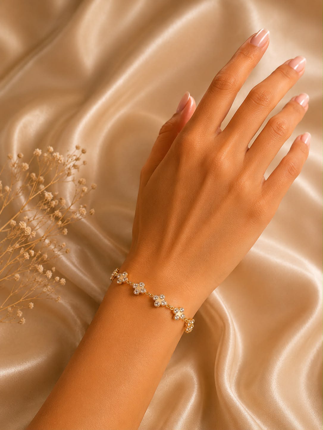 Bracelet Fleurs Cristal