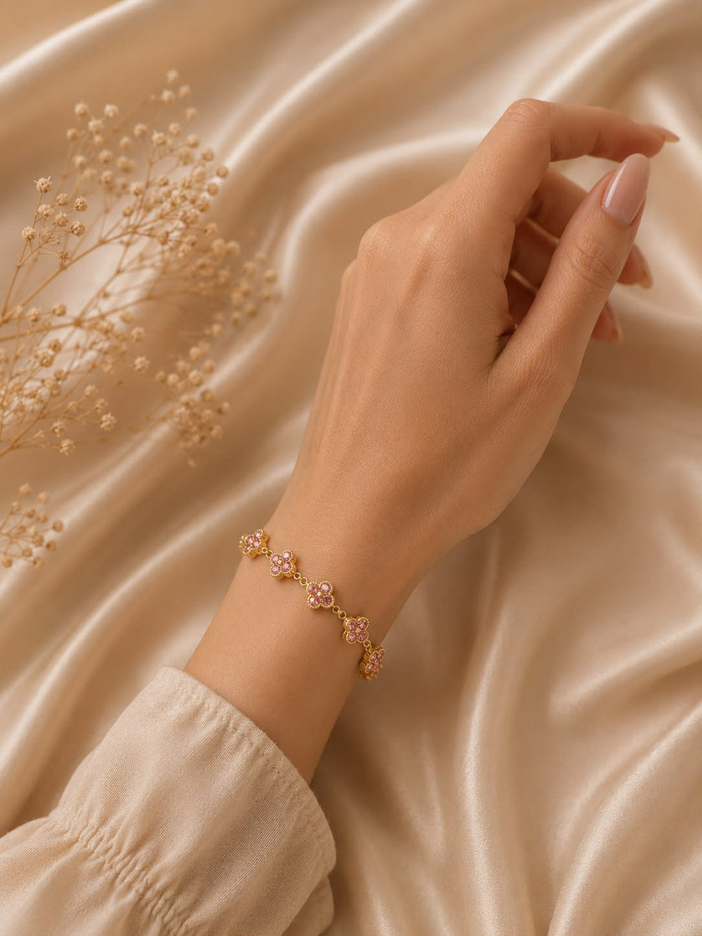 Bracelet Fleurs Délicat