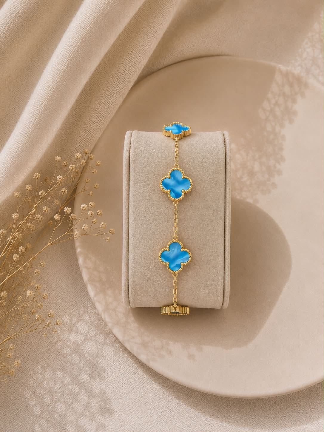 Bracelet Trèfle Turquoise