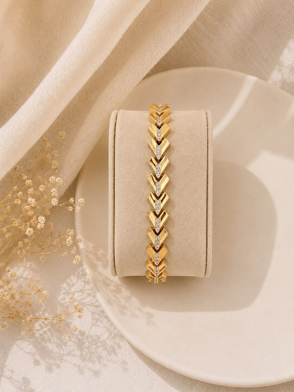 Bracelet Chevrons Argent