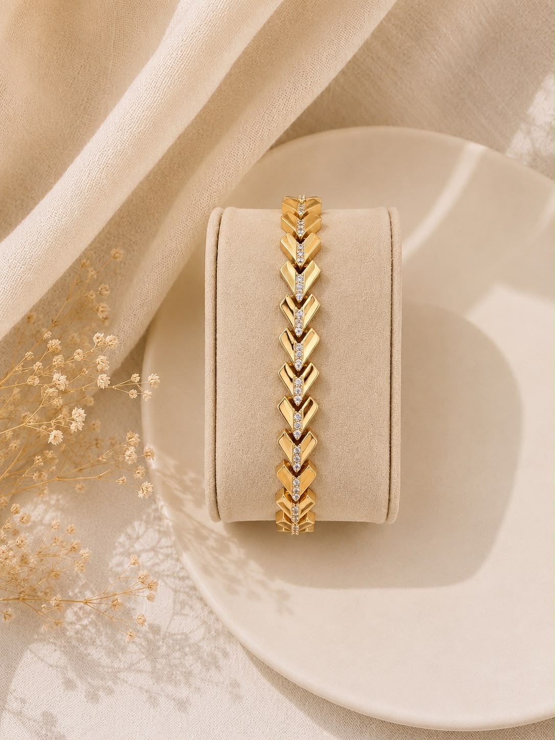Bracelet Chevrons Argent