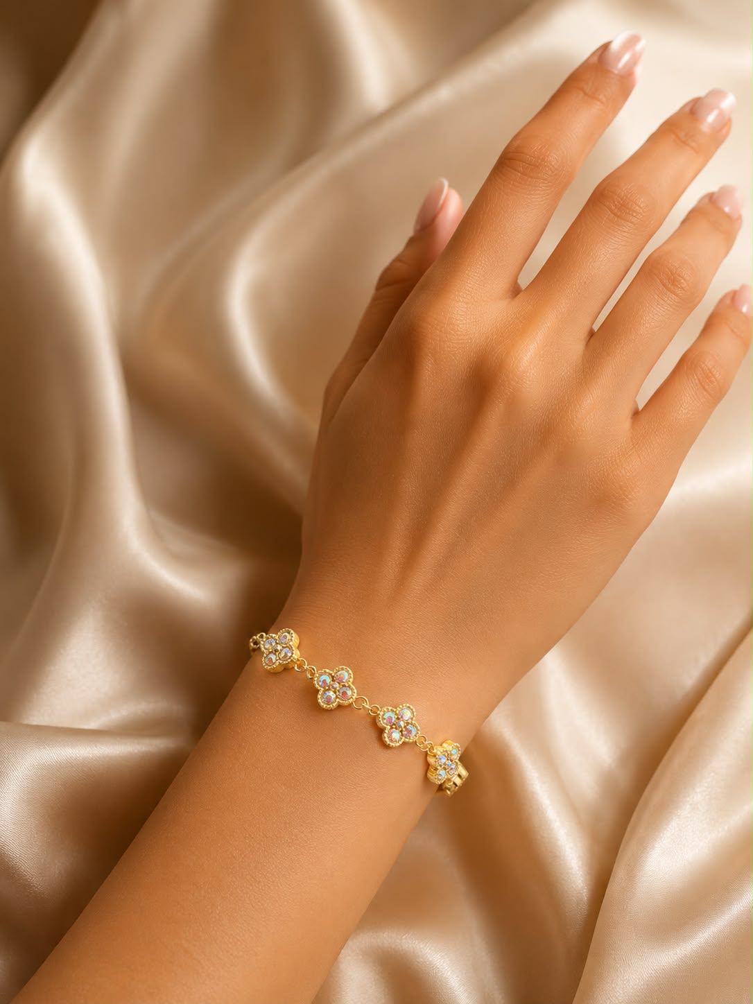 Bracelet Fleurs Irisées