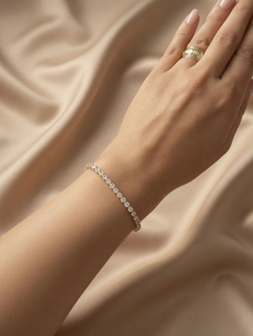 Bracelet Tennis Or