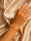 Bracelet Fleurs Violettes
