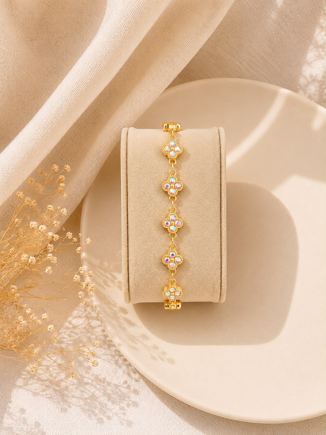 Bracelet Fleurs Irisées