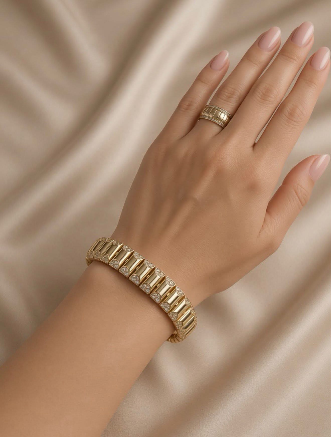 Bracelet Maillons Géométriques