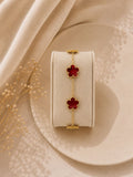 Bracelet Trèfle Rouge