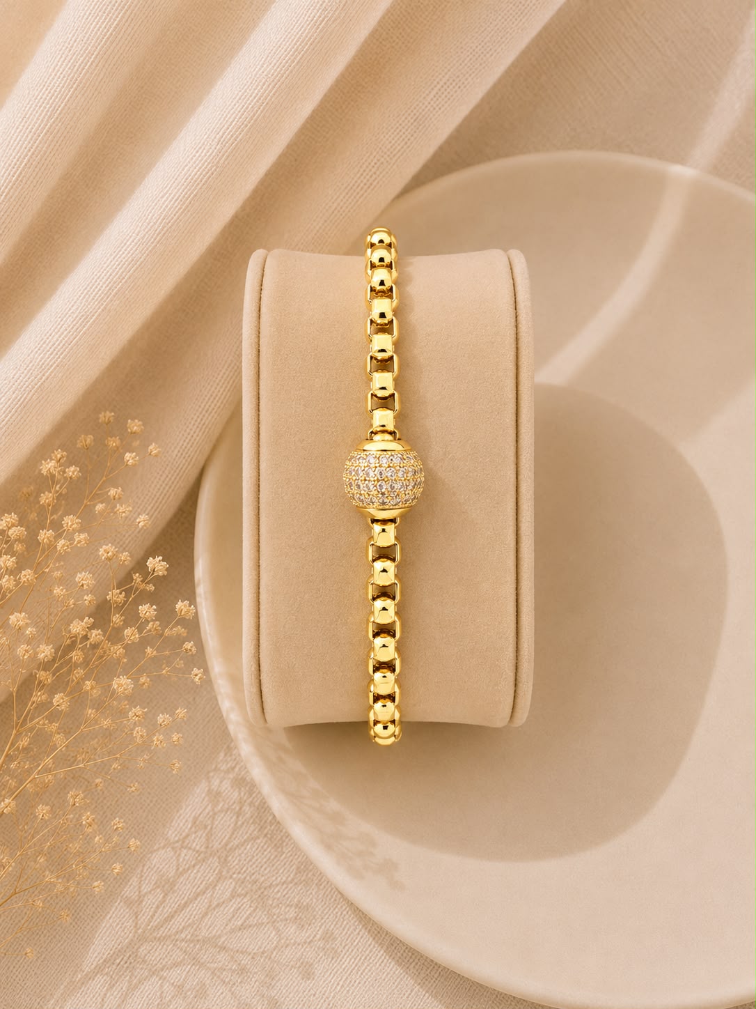 Bracelet Sphère Pavée